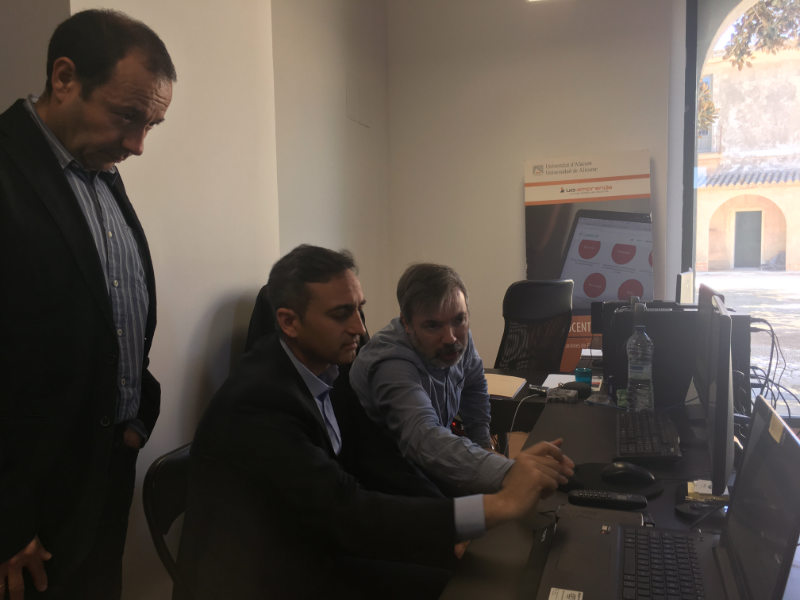 Visita del Presidente de la Diputación, Alcalde de Alicante y autoridades