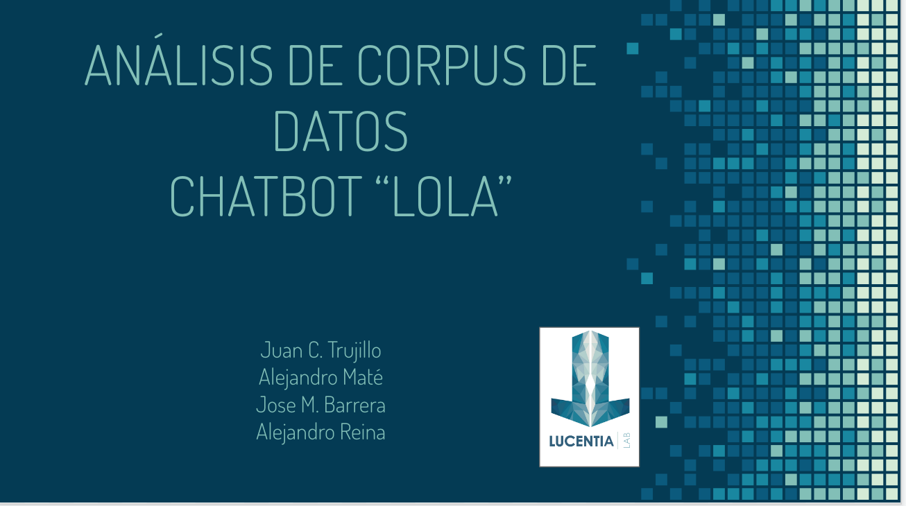 Análisis del data de un chatbot: Lucentia Lab / 1Millionbot
